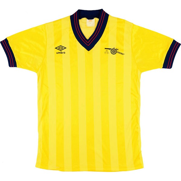 Tailandia Camiseta Arsenal Segunda Equipación Retro 1983 1984 Amarillo